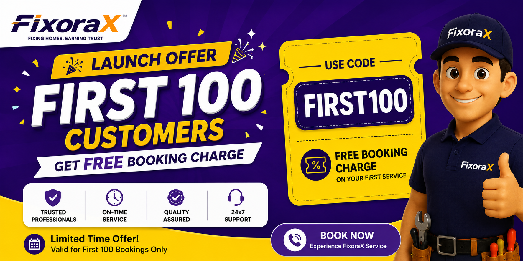 FixoraX Launch Offer